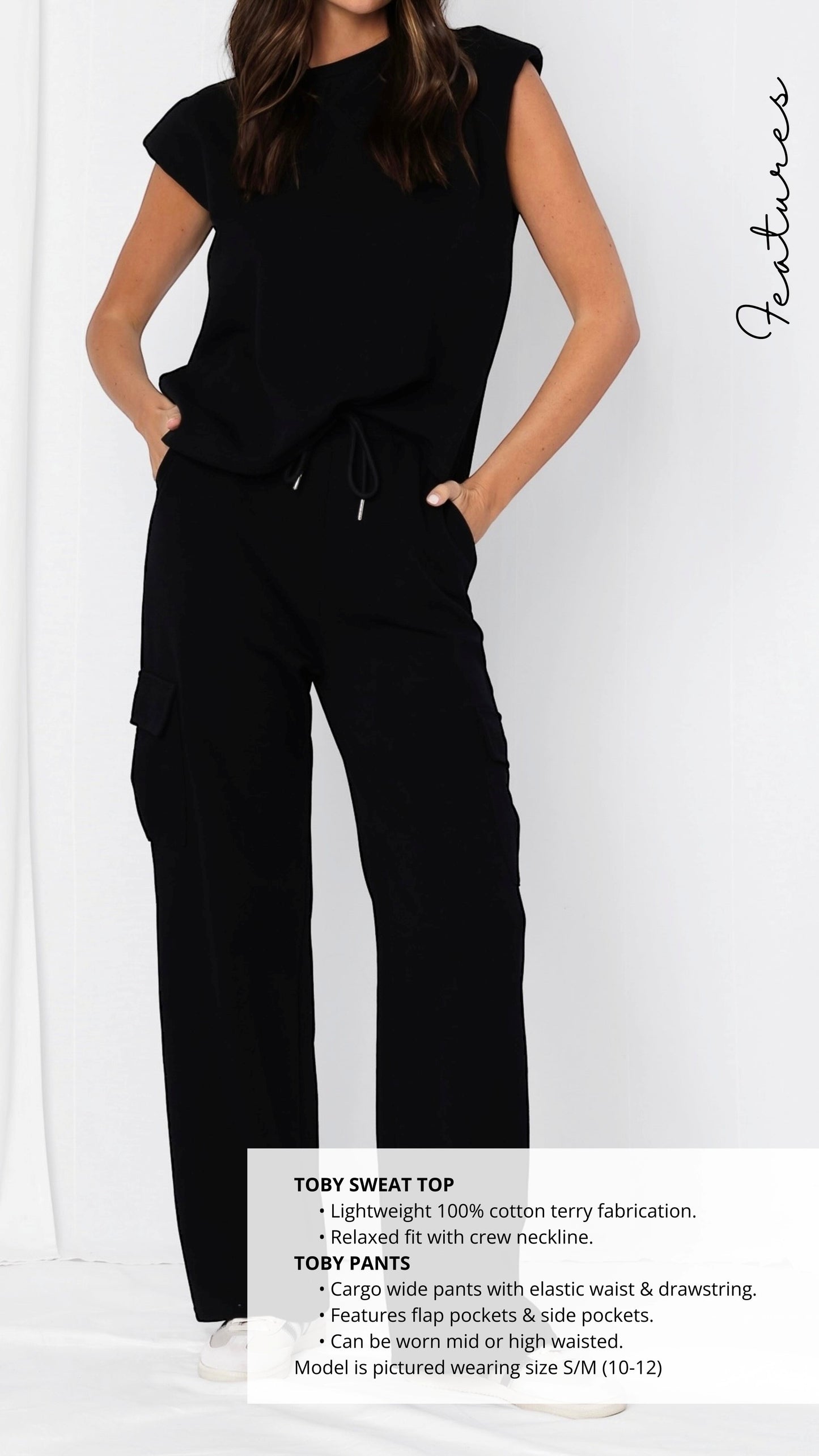 LOVE LILY THE LABEL - Toby Pant Set - Black
