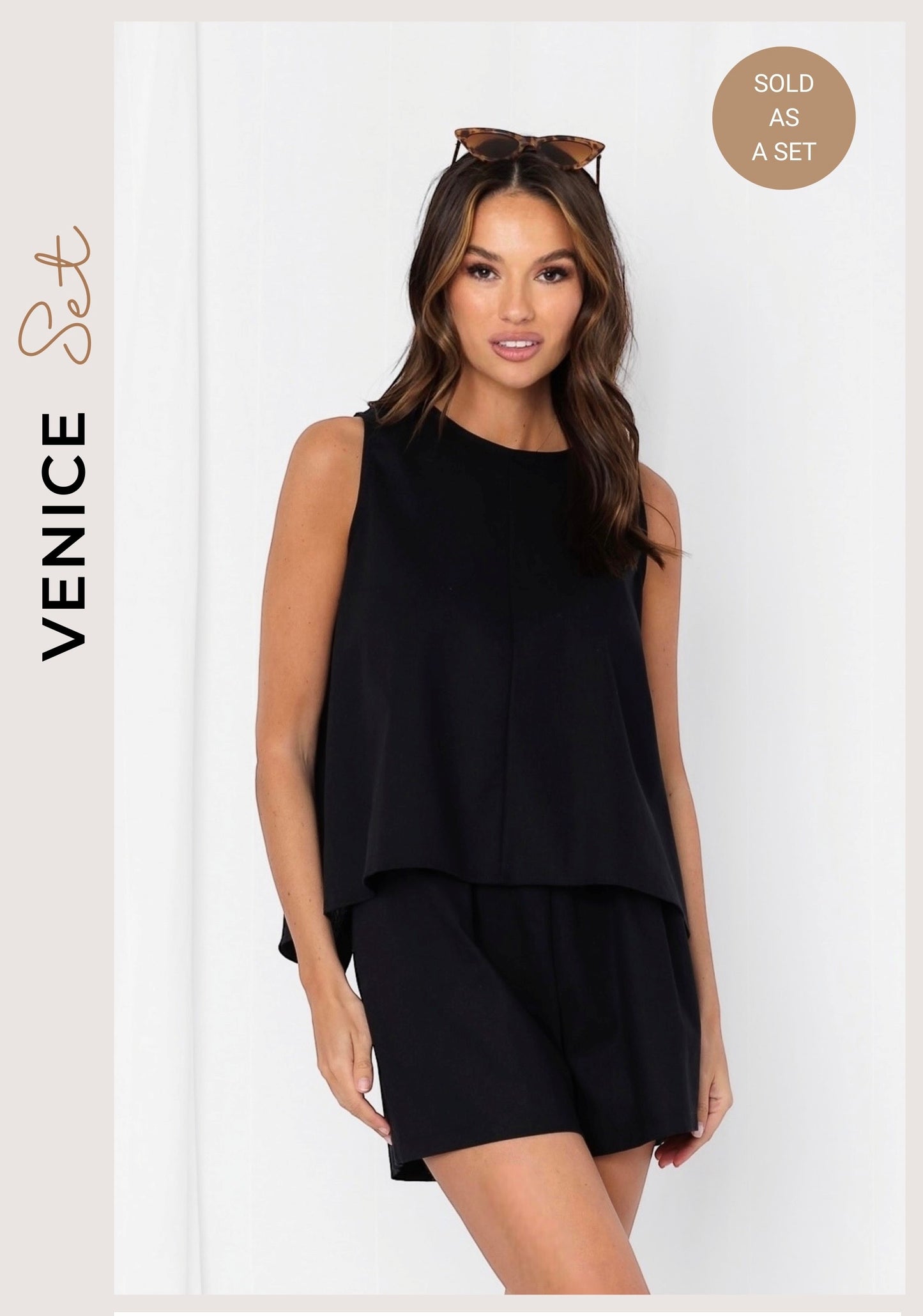 LOVE LILY THE LABEL - Venice Short Set - Black
