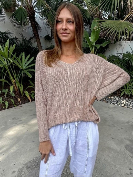 WORTHIER THE LABEL - Lurex Knit - Rose Gold