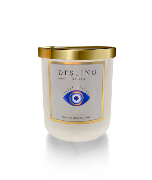 DESTINO THE LABEL - Limited Edition Evil Eye Candle - Pomegranate