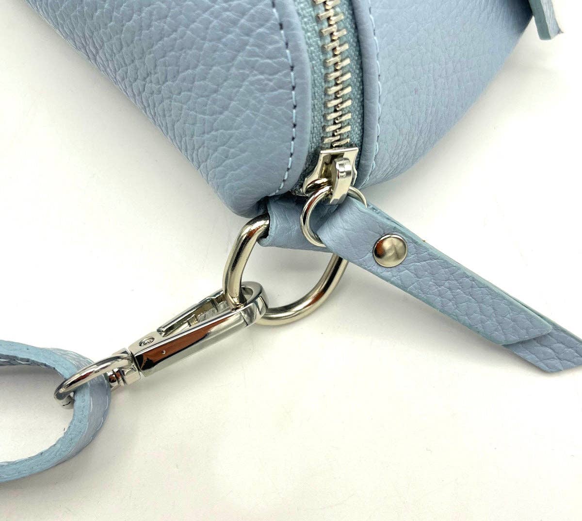 SUIE VALENTINI - Fanny Pack - Light Blue (Genuine Leather)
