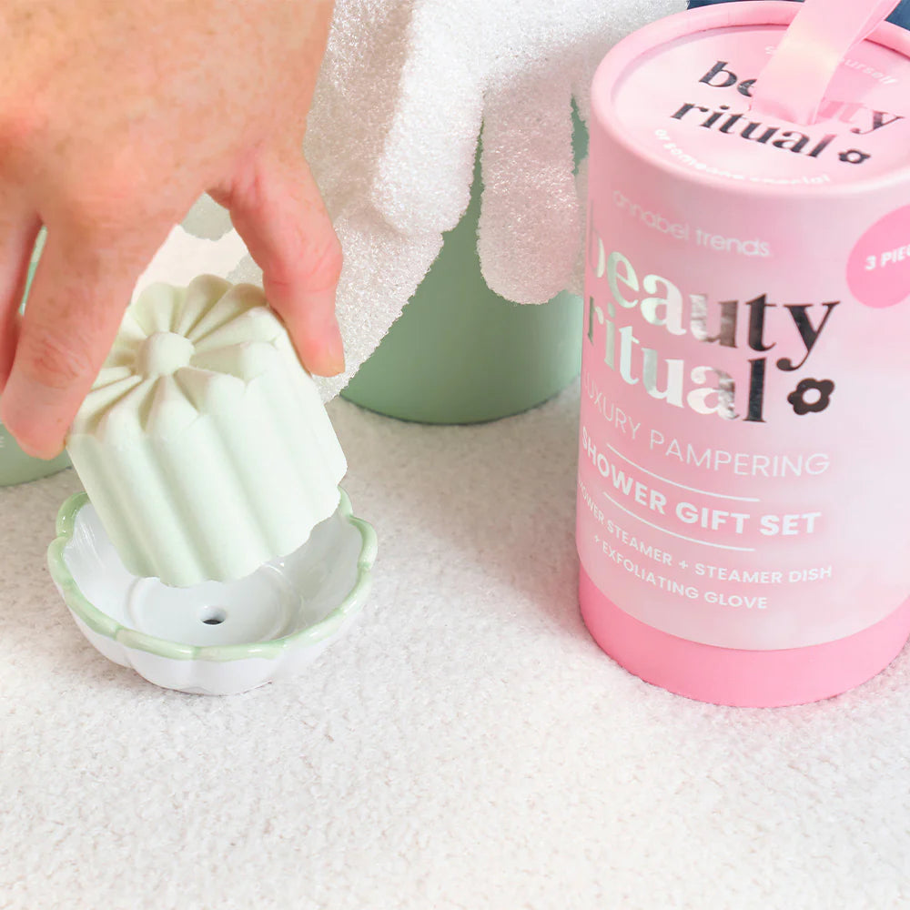ANNABEL TRENDS - Beauty Ritual Shower Gift Set - Dusty Pink - 3pc