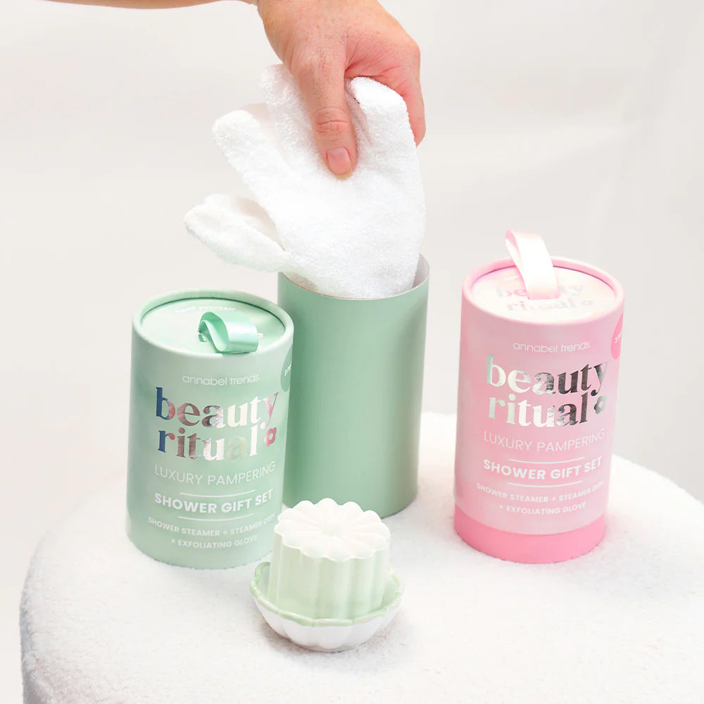 ANNABEL TRENDS - Beauty Ritual Shower Gift Set - Dusty Pink - 3pc