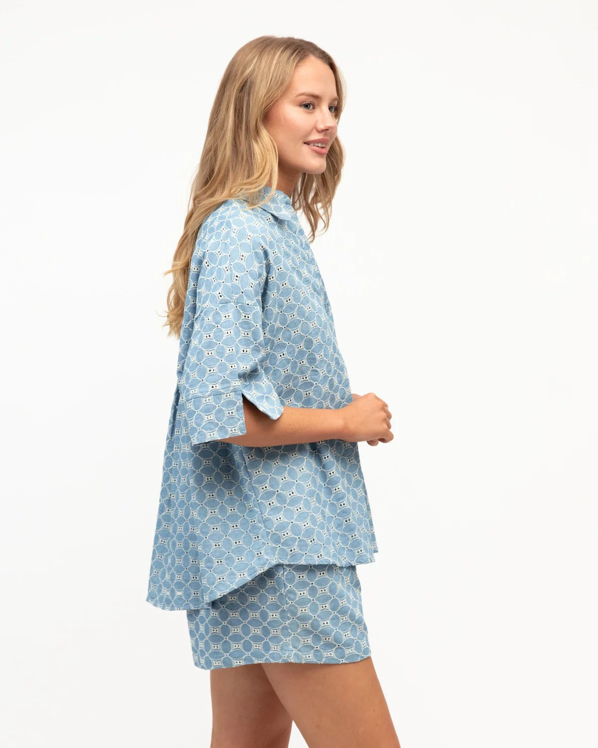 LABEL OF LOVE - Bella Broderie 3/4 Sleeve Shirt