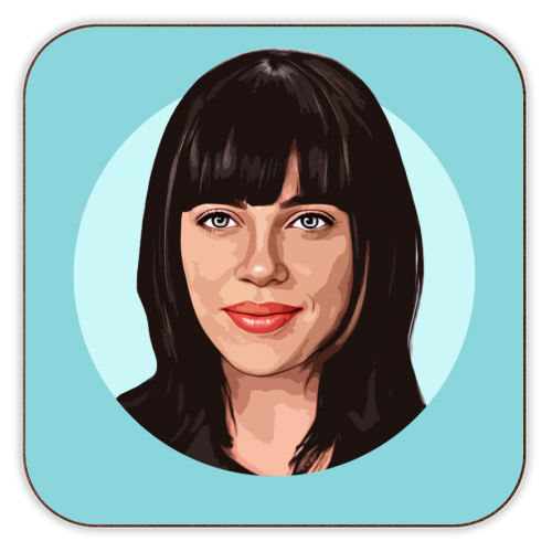 ART WOW - Coaster - "Blue Eyed Girl" by Dolly Wolfe