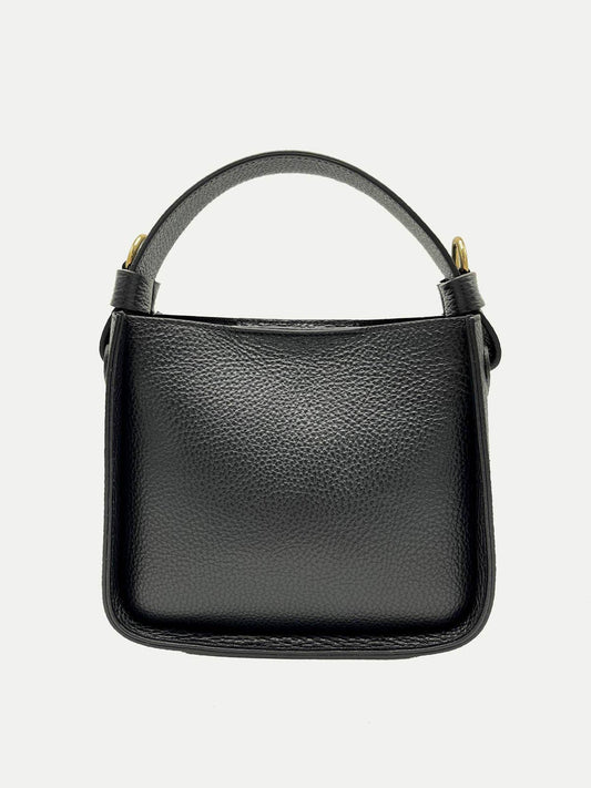 SUIE VALENTINI - Handbag - Black (Genuine Leather)