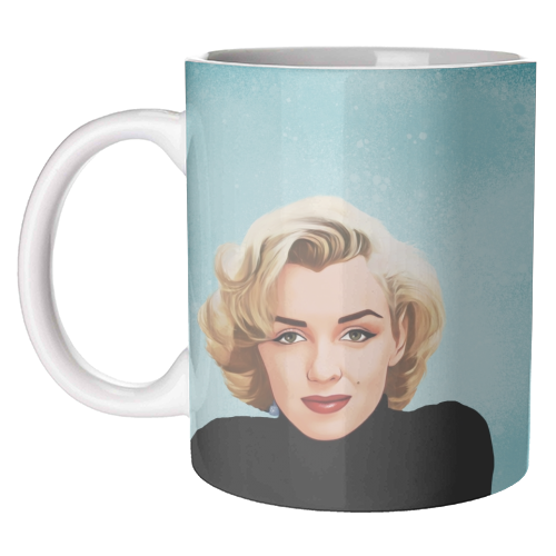 ART WOW - Mug 110z - "Classic Female Stars: Marilyn" by Giddy Kipper