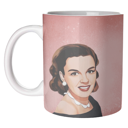 ART WOW - Mug 11oz - "Classic Hollywood Female Stars: Judy" by Giddy Kipper