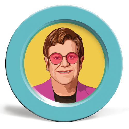 ART WOW - 8" Plate - "Pink Glasses" by Dolly Wolfe