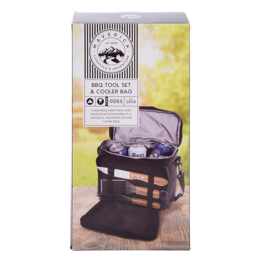 MAVERICK - 3pc BBQ Tool Set & Cooler Bag