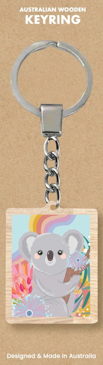 AERO IMAGES - Keyring - Rainbow Koala