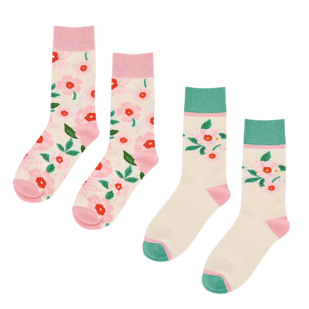 ANNABEL TRENDS - Boxed Socks - Meadow Blush - 2pc