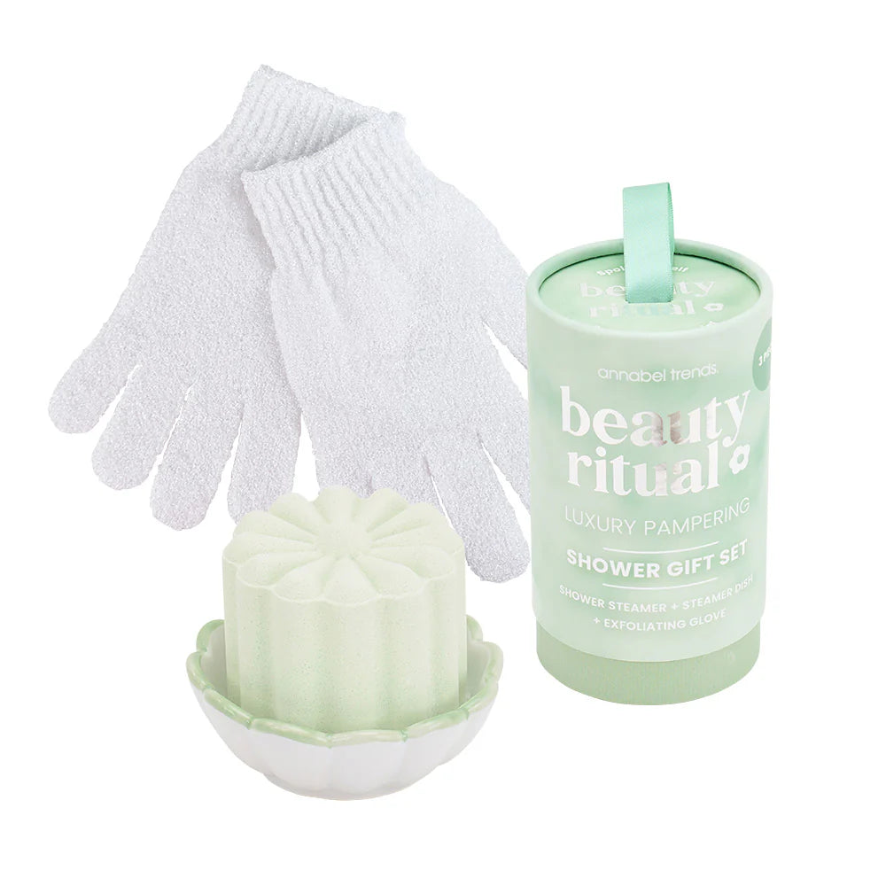 ANNABEL TRENDS - Beauty Ritual Shower Gift Set - Moss - 3pc