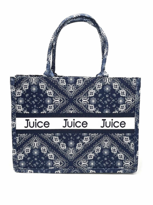 JUICE - Market Bag - Blue Paisley