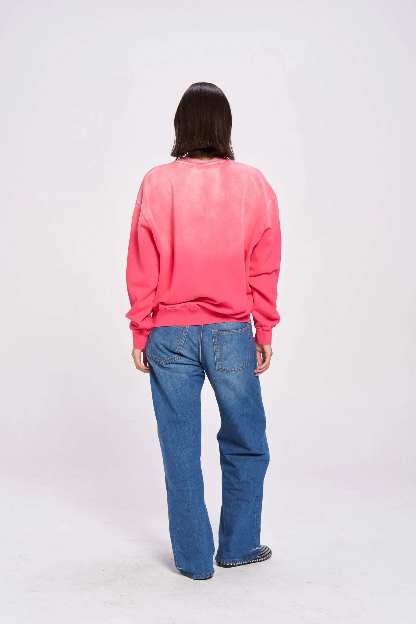 MAKU THE LABEL - Mermaid La Sirene Crew Neck - Black Snow Wash