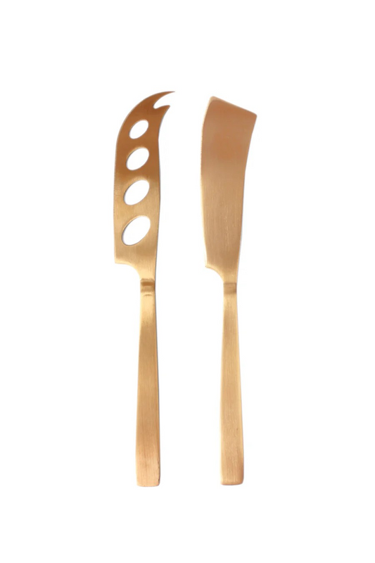 GABEL AND TELLER - Cheese Set - 2pc - Satin Copper