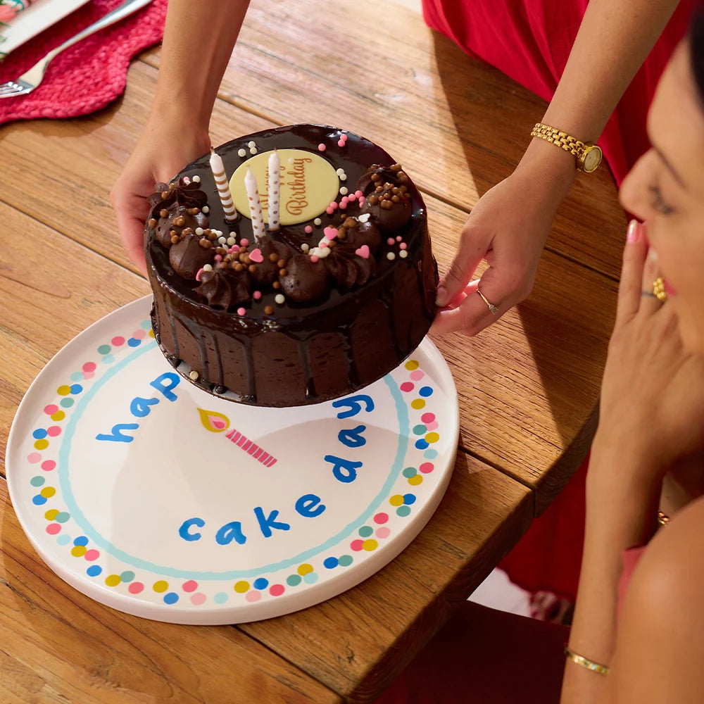ANNABEL TRENDS - Serving Plate - Happy Cake Day